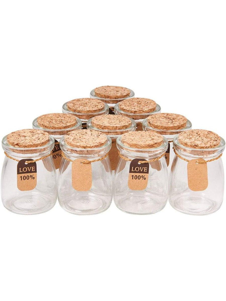 Candle Supplies Glass Jars - 10 Pak stoples bantuan pesta pernikahan