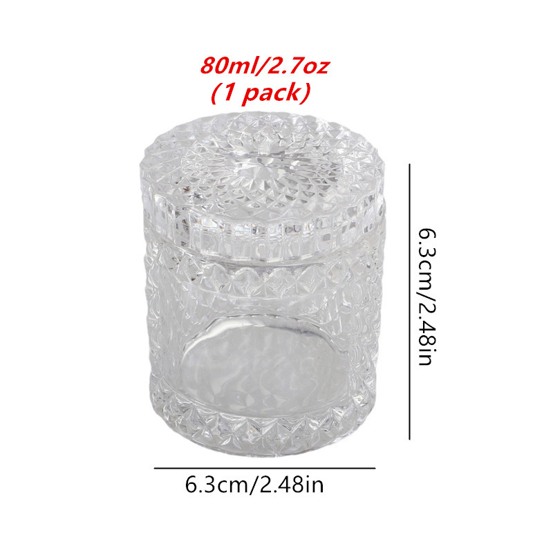 1 buah wadah lilin kaca transp - Candle Supplies Glass Jars ulasan dan harga