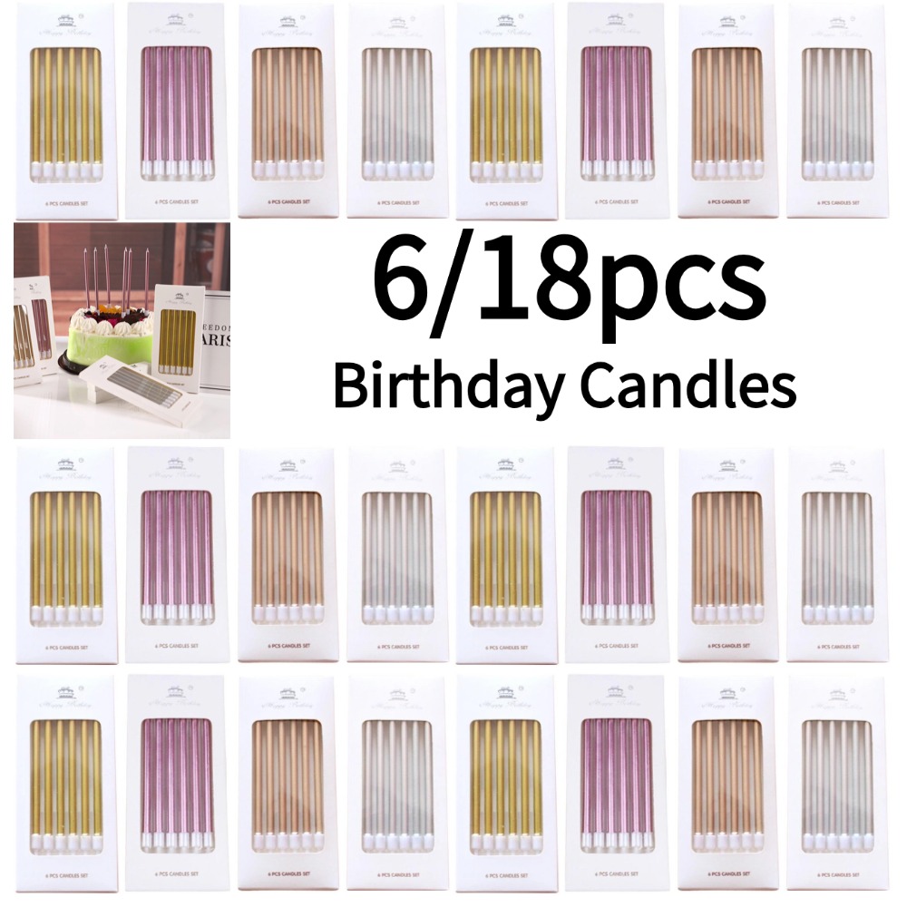 6/18pcs Lilin Ulang Tahun Loga - Candle Supplies In ulasan dan harga