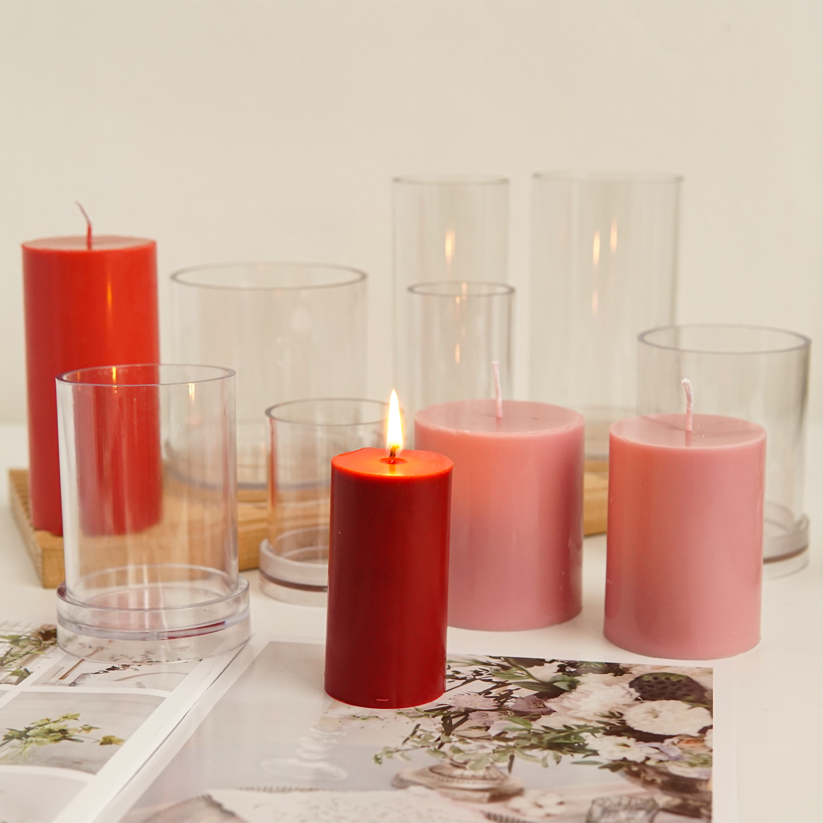 Berbagai 3D Silinder Cetakan L - Candle Supplies Shop ulasan dan harga