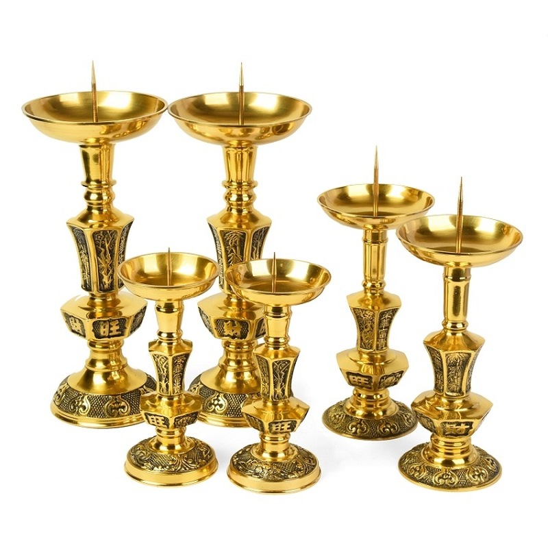 Sepasang tempat lilin kuningan - Candle Supplies Luxury ulasan dan harga